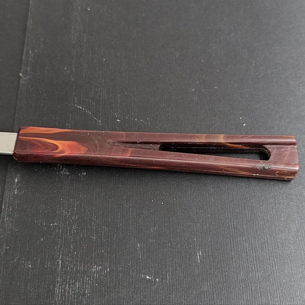 Vintage Stanhome Stainless Slotted Cooking Spoon